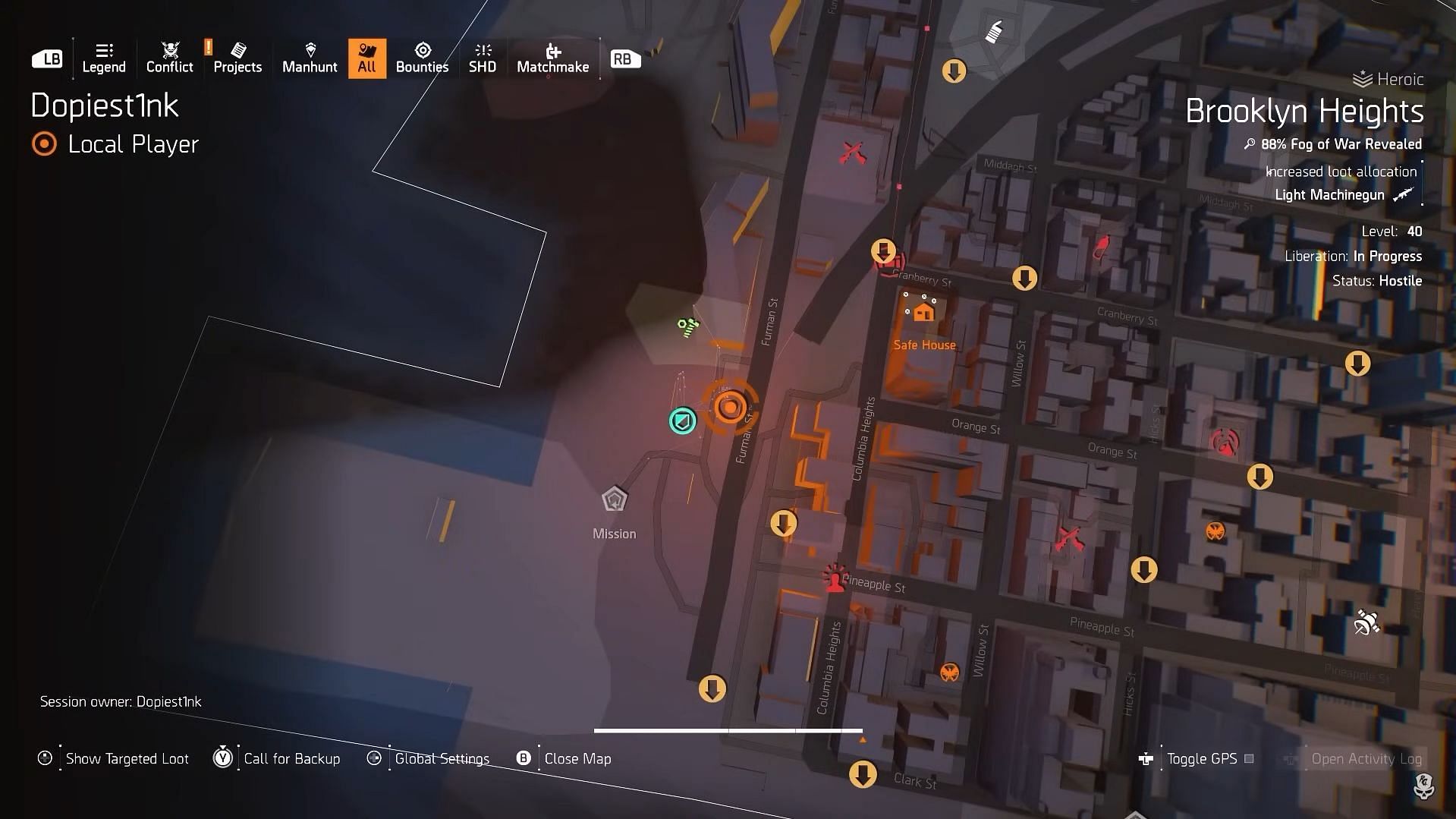 Monkey statue location for Hunter spawn of The Division 2 (Image via Ubisoft)